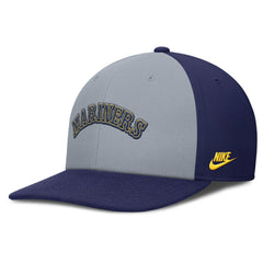 Seattle Mariners Pro Performance Snapback Hat - Gray/Navy | Nike