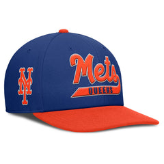 New York Mets Pro Performance Snapback Hat - Royal/Orange | Nike