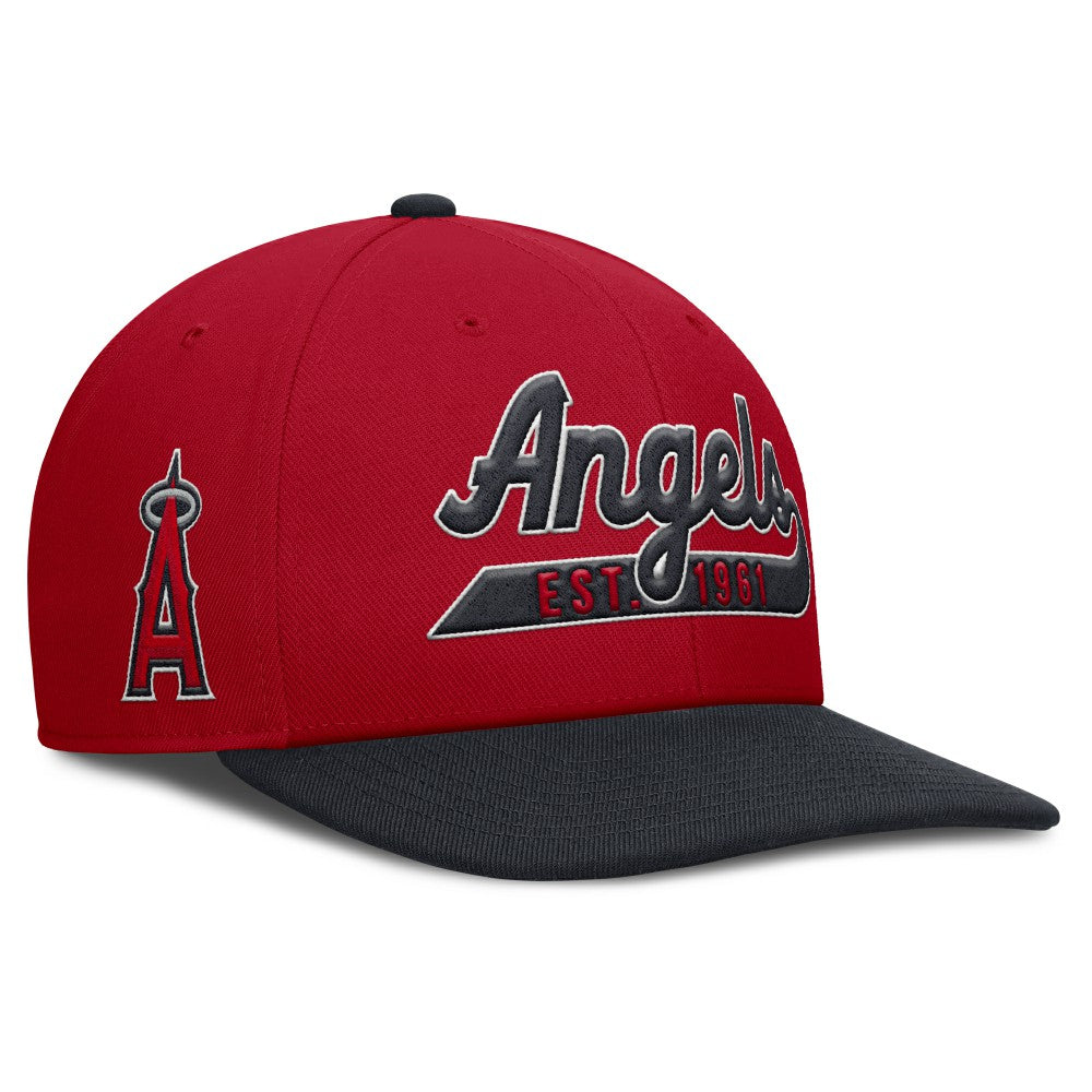 Los Angeles Angels Pro Performance Snapback Hat - Red/Navy | Nike