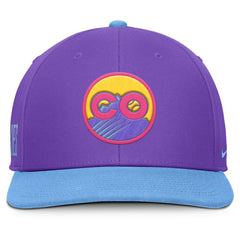 Colorado Rockies 2025 City Connect Pro Performance Snapback Hat - Purple/Light Blue | Nike