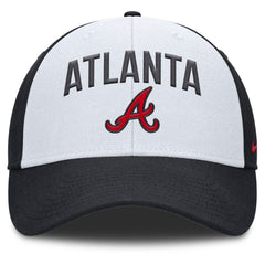 Atlanta Braves Club Performance Adjustable Hat - White/Navy | Nike