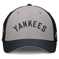 New York Yankees Rise Swoosh Performance Flex Hat - Navy/Gray | Nike