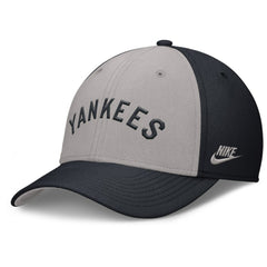 New York Yankees Rise Swoosh Performance Flex Hat - Navy/Gray | Nike