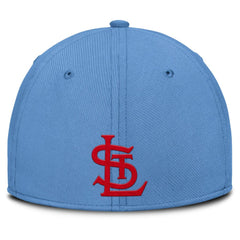 St. Louis Cardinals Rise Swoosh Performance Flex Hat - Gray/Light Blue | Nike