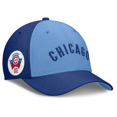 Chicago Cubs Rise Swoosh Performance Flex Hat - Royal/Light Blue | Nike