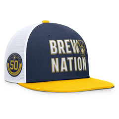 Milwaukee Brewers Pro Trucker Snapback Hat - Navy | Nike
