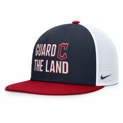 Cleveland Guardians Pro Trucker Snapback Hat - Navy | Nike