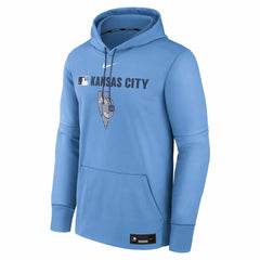 Kansas City Royals Authentic Collection City Connect Therma Pullover Hoodie - Light Blue | Nike