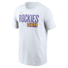 Colorado Rockies City Connect Wordmark T-Shirt - White | Nike