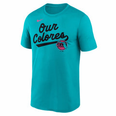 Miami Marlins 2025 City Connect Team Phrase Script Legend Performance T-Shirt - Teal | Nike