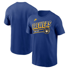 Milwaukee Brewers Cooperstown Collection Retro T-Shirt - Royal | Nike