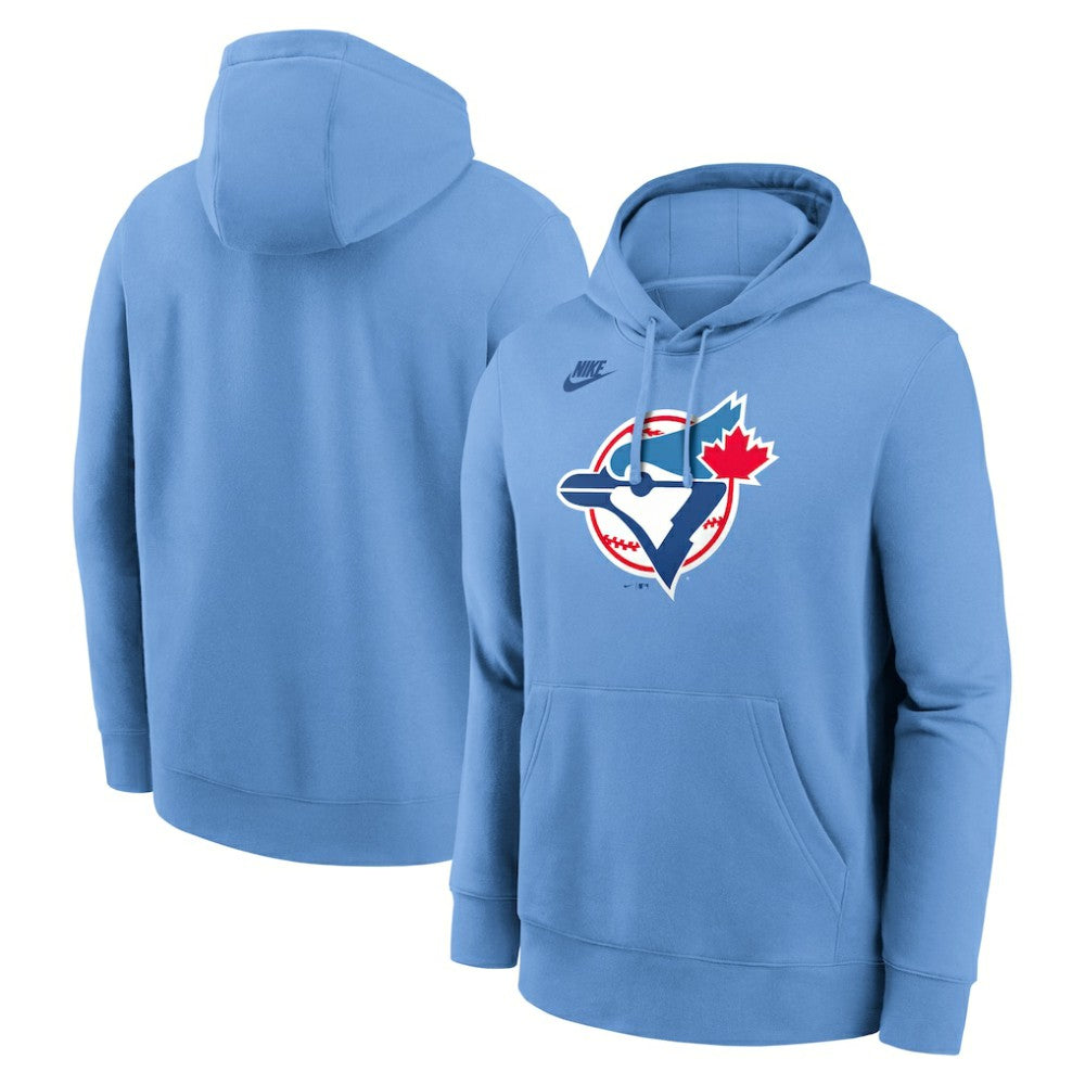 Toronto Blue Jays Cooperstown Collection Logo Club Hoodie - Powder Blue | Nike