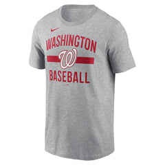 Washington Nationals Arched T-Shirt - Heather Gray | Nike
