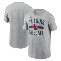 St. Louis Cardinals Arched T-Shirt - Heather Gray | Nike