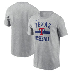 Texas Rangers Arched T-Shirt - Heather Gray | Nike