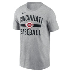 Cincinnati Reds Arched T-Shirt - Heather Gray | Nike