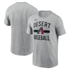 Arizona Diamondbacks Arched T-Shirt - Heather Gray | Nike