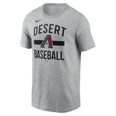 Arizona Diamondbacks Arched T-Shirt - Heather Gray | Nike