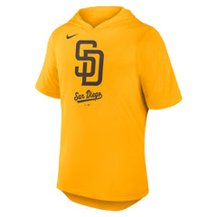San Diego Padres Tri-Blend Hoodie T-Shirt - Gold | Nike