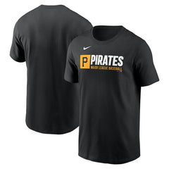 Pittsburgh Pirates Team Block T-Shirt - Black | Nike