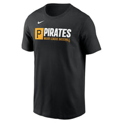 Pittsburgh Pirates Team Block T-Shirt - Black | Nike