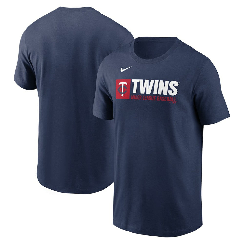 Minnesota Twins Team Block T-Shirt - Navy | Nike