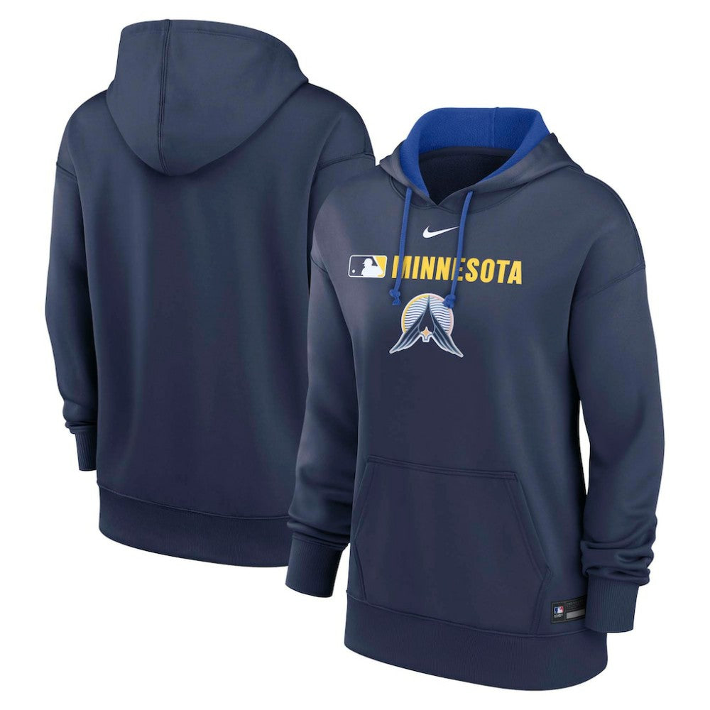 Minnesota Twins Women's City Connect Authentic Collection Therma-FIT Hoodie - Navy | Nike