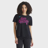 Miami Marlins Women's 2025 City Connect Flowy Fashion Tri-Blend Dri-FIT T-Shirt - Black | Nike