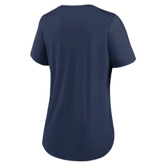 Chicago Cubs Women's City Connect Lockup Tri-Blend T-Shirt - Navy | Nike