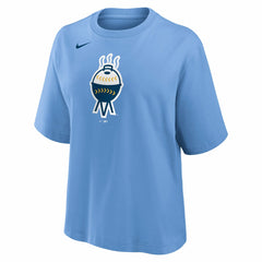 Milwaukee Brewers Women's City Connect Logo Boxy T-Shirt - Light Blue | Nike