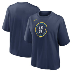Philadelphia Phillies Women's City Connect Logo Boxy T-Shirt - Navy | Nike