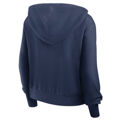 Atlanta Braves Women's Cropped Chill Full-Zip Hoodie - Navy | Nike