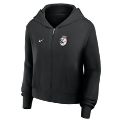Cincinnati Reds Women's Cropped Chill Full-Zip Hoodie - Black | Nike