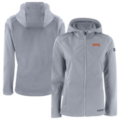 Pittsburgh Pirates Cutter & Buck Women's Evoke Eco Softshell Recycled Full-Zip Jacket - Gray