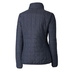 Los Angeles Dodgers Cutter & Buck Women's Rainier PrimaLoft Eco Insulated Full-Zip Puffer Jacket - Anthracite