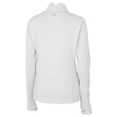 Detroit Tigers Cutter & Buck Women's Traverse Stretch Quarter-Zip Pullover Top - White