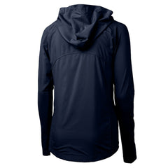 Detroit Tigers Cutter & Buck Women's Adapt Eco Knit Hybrid Recycled Full-Zip Hoodie - Navy