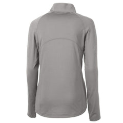 Detroit Tigers Cutter & Buck Women's DryTec Adapt Eco Knit Stretch Recycled Raglan Half-Zip Top - Gray