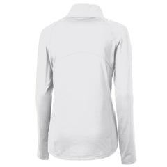 Philadelphia Phillies Cutter & Buck Women's Cooperstown Collection DryTec Adapt Eco Knit Stretch Recycled Raglan Half-Zip Top - White