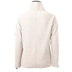Chicago Cubs Cutter & Buck Women's Cooperstown Collection Cascade Eco Sherpa Fleece Half-Zip Pullover Jacket - Cream