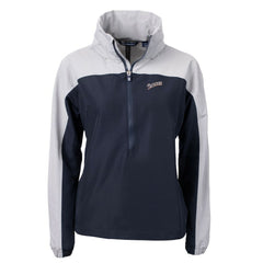 San Diego Padres Cutter & Buck Women's Cooperstown Collection Charter Eco Recycled Half-Zip Anorak Jacket - Navy