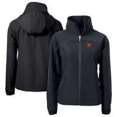 Baltimore Orioles Cutter & Buck Women's Charter Eco Recycled Full-Zip Jacket - Black