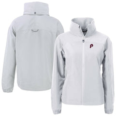 Philadelphia Phillies Cutter & Buck Women's Cooperstown Collection Charter Eco Recycled Full-Zip Jacket - Gray