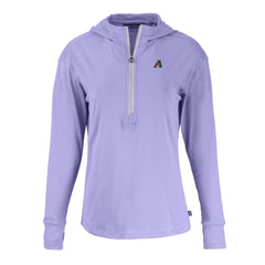 Arizona Diamondbacks Cutter & Buck Women's Daybreak Eco Recycled Half-Zip Hoodie - Purple