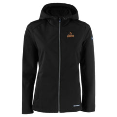Houston Astros Cutter & Buck Women's Evoke Eco Softshell Recycled Full-Zip Jacket - Black