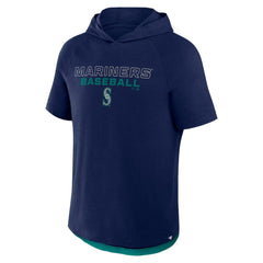 Seattle Mariners Clubhouse Optimal Play Raglan Hoodie T-Shirt - Navy