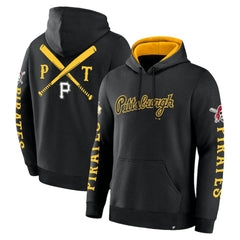 Pittsburgh Pirates Big City Legacy Fleece Pullover Hoodie - Black