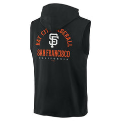 San Francisco Giants Fire Speed Sleeveless Pullover Hoodie - Black