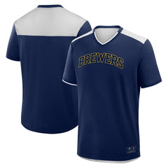 Milwaukee Brewers Walk Off V-Neck T-Shirt - Navy