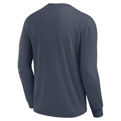 Atlanta Braves Elements Future Ground Tonal Info Long Sleeve T-Shirt - Blue